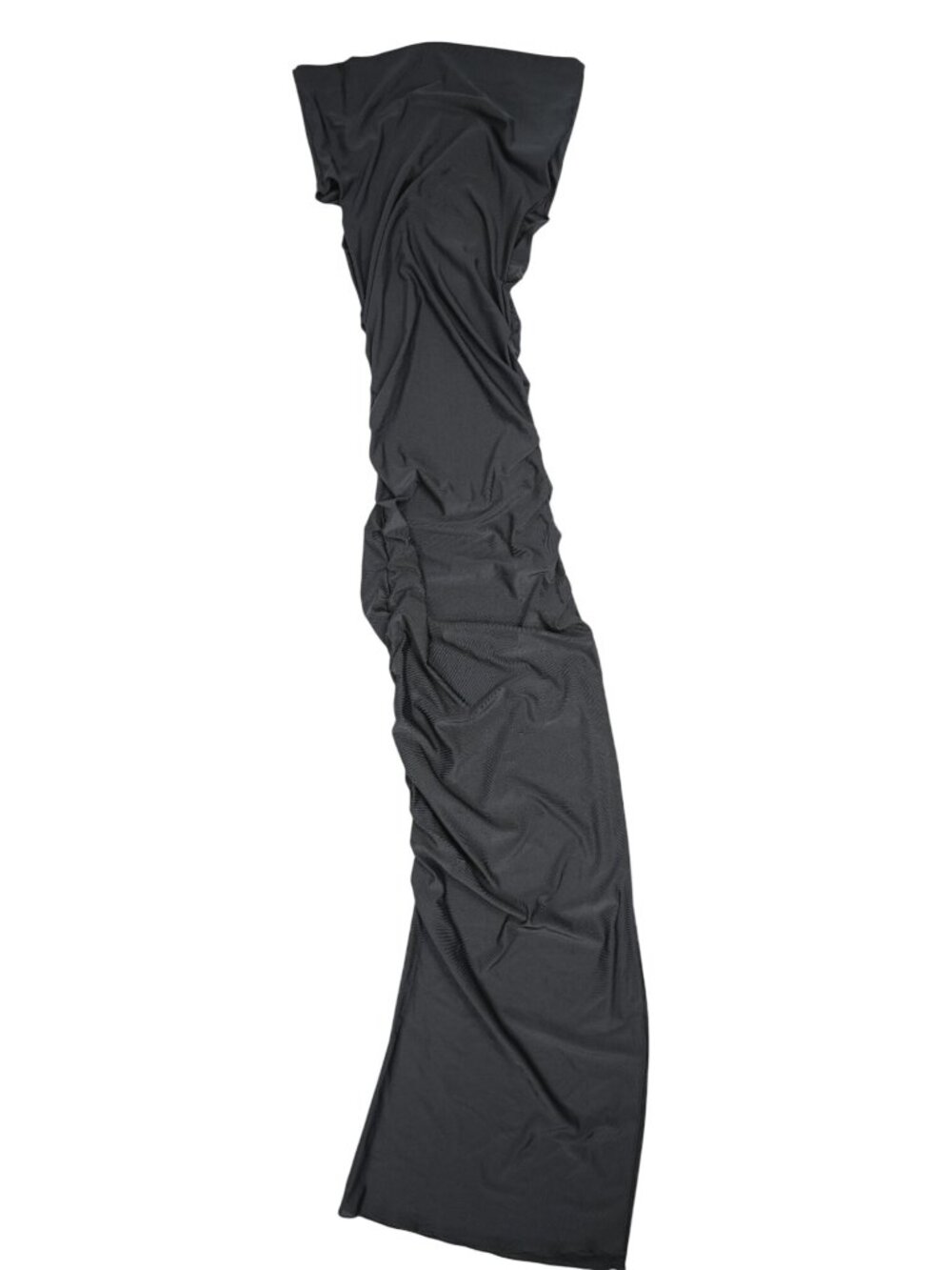 All My Love Charlie Ruched Maxi Dress in Black